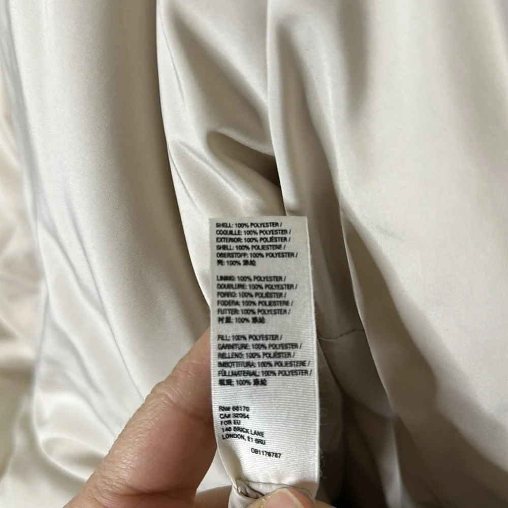 Free People Ella Puffa Coat in Mineral Dust SzXS